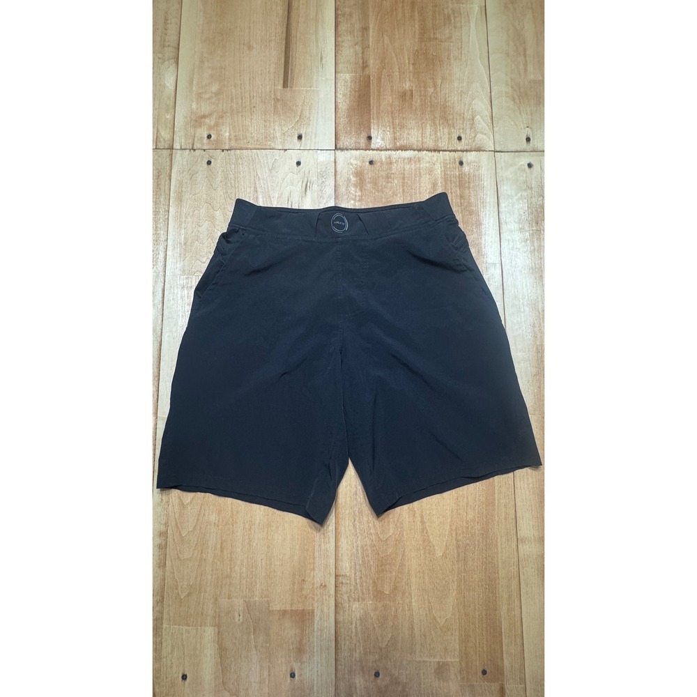 Hylete Mens Small Black Above Knee Athletic‎ Training Gym Shorts Zipper Pockets